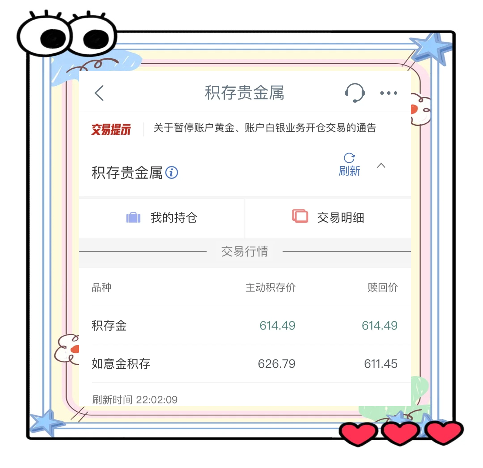 金价涨得有些猛 银行积存金上调门槛下调利率