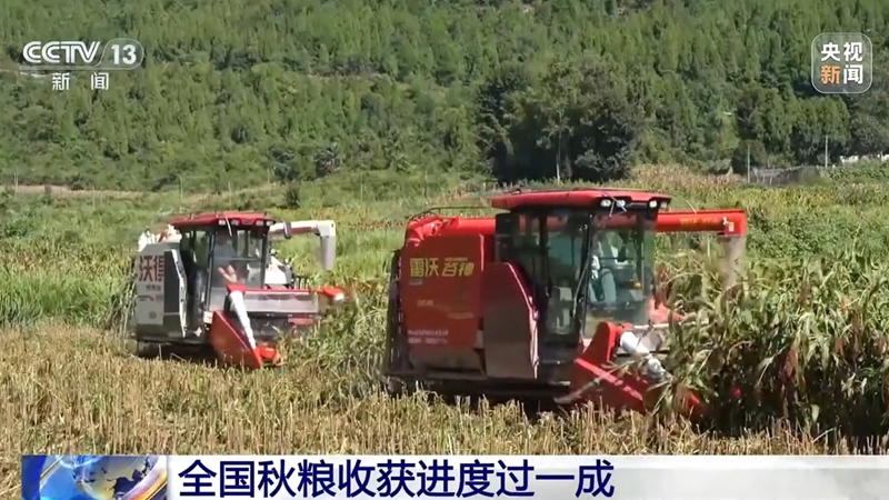 全国秋粮收获过五成