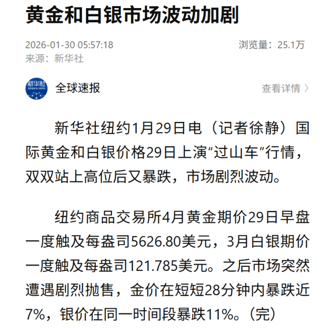 金价历史性巨震 长期配置逻辑仍受部分机构认可