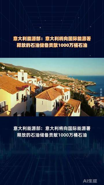 国际能源署：紧急石油储备将很快投放市场